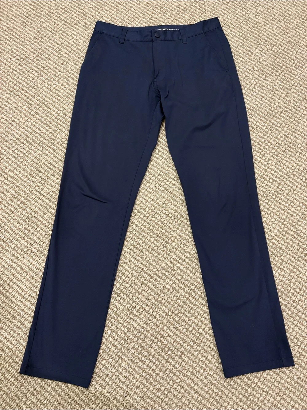 Men's Rhone Commuter Slim Navy Performance Pants 31 Waist - Picture 1 of 7